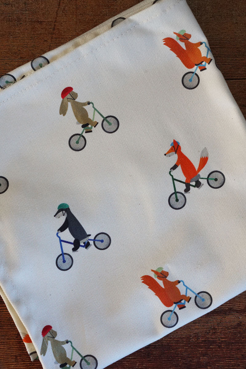 Woodlanders Bicycle Buddies Tea Towel