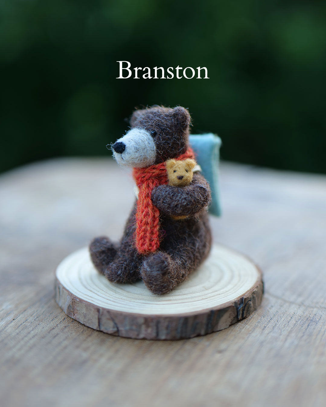 Needle Felted Sitting Bears