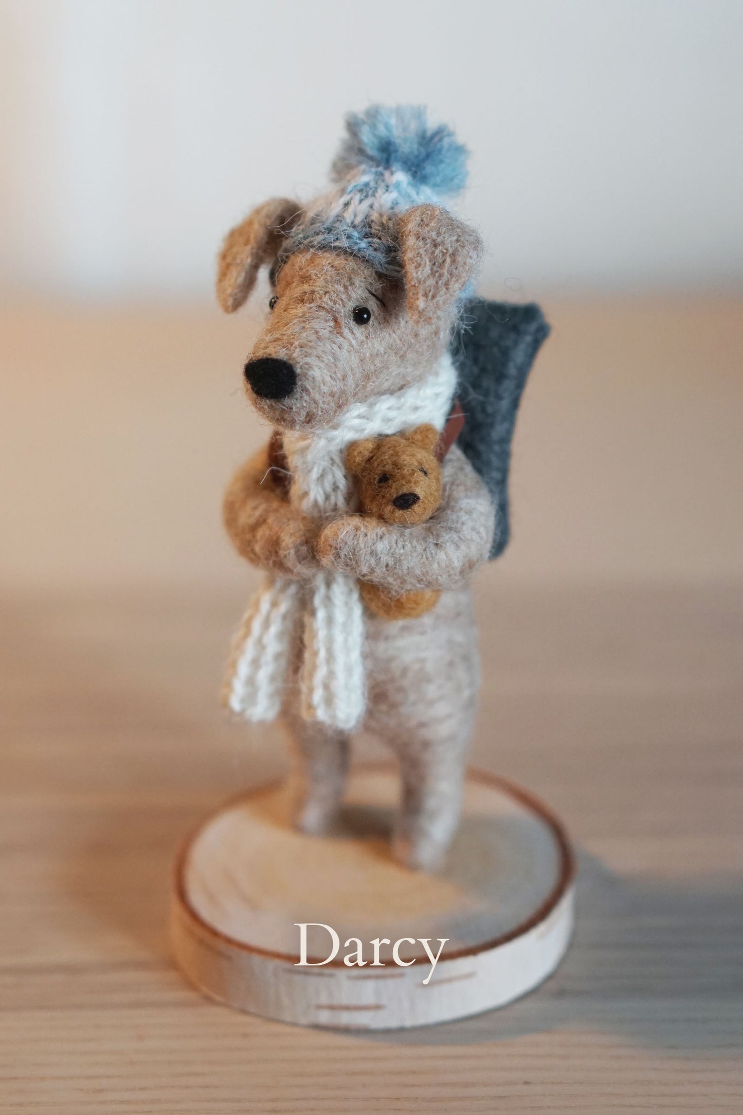 Needle Felted Christmas Dog