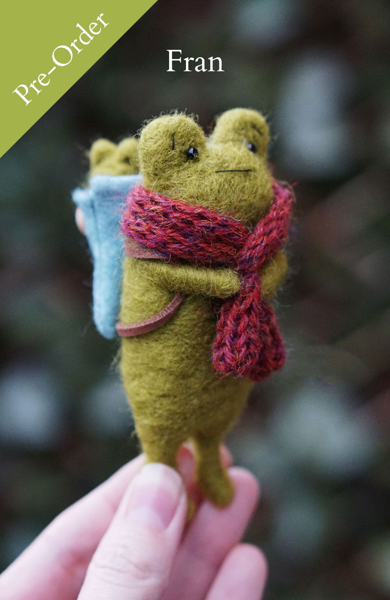Pre-Order: Needle Felted Frogs