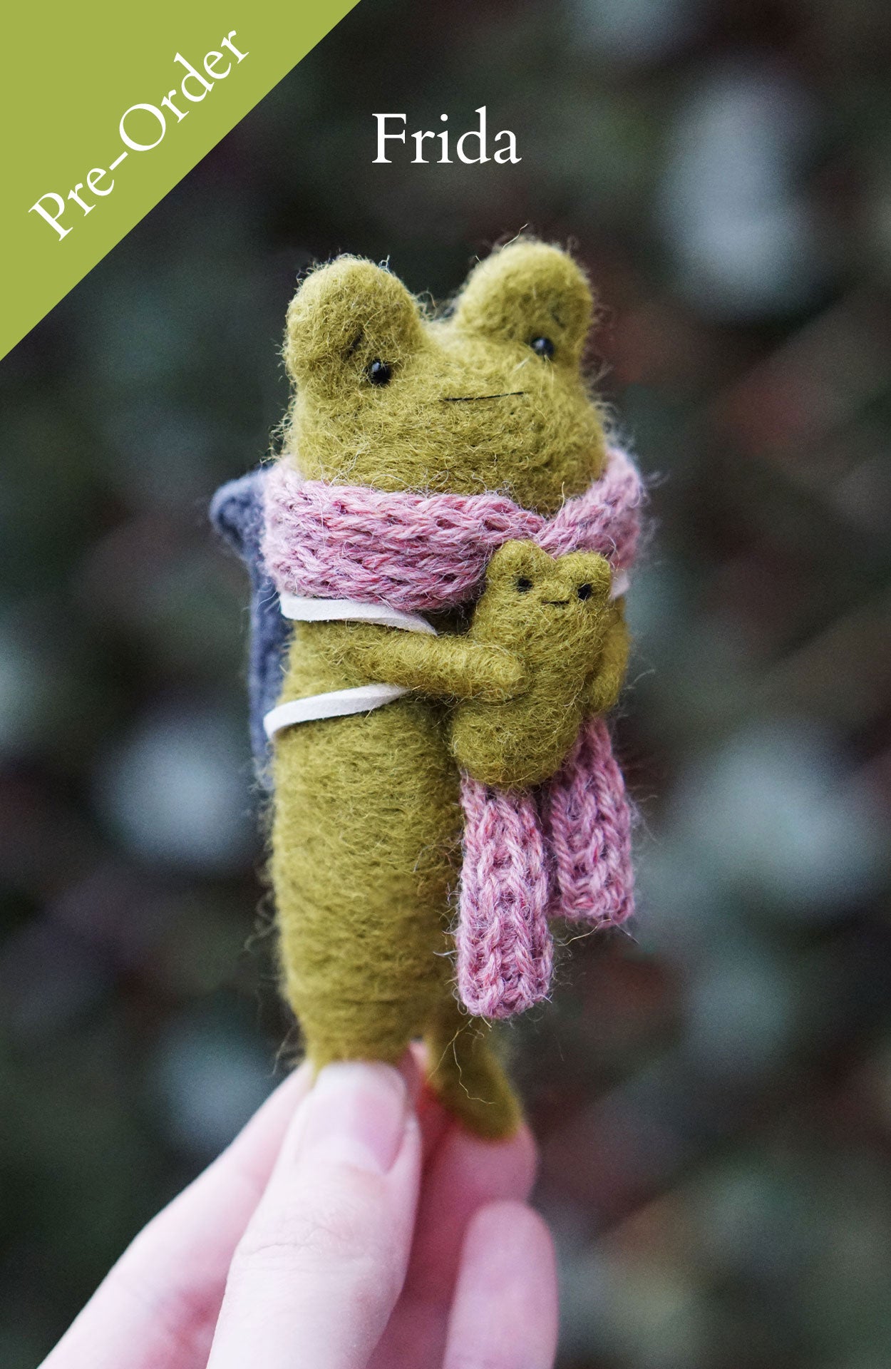 Pre-Order: Needle Felted Frogs