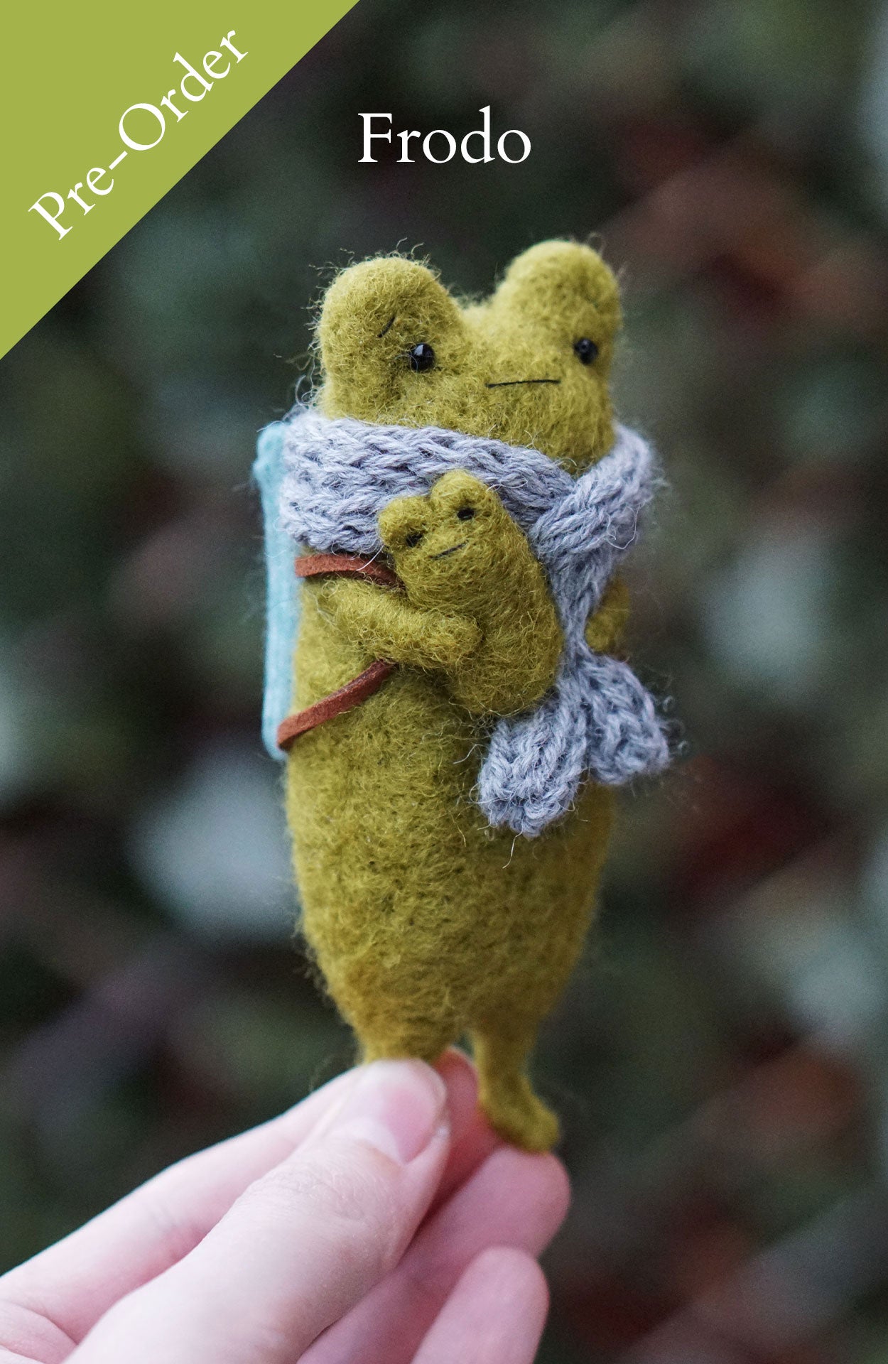 Pre-Order: Needle Felted Frogs