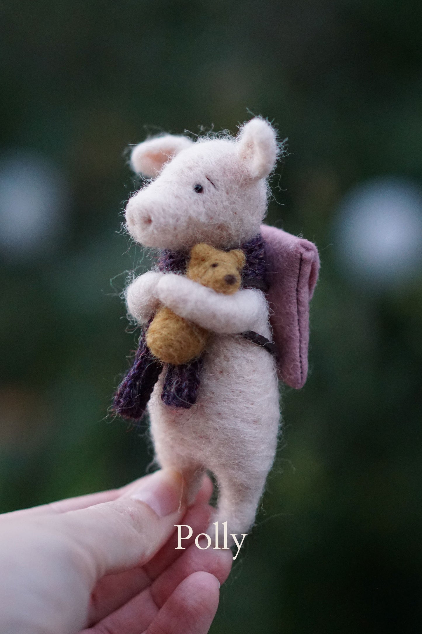 Needle Felted Pigs