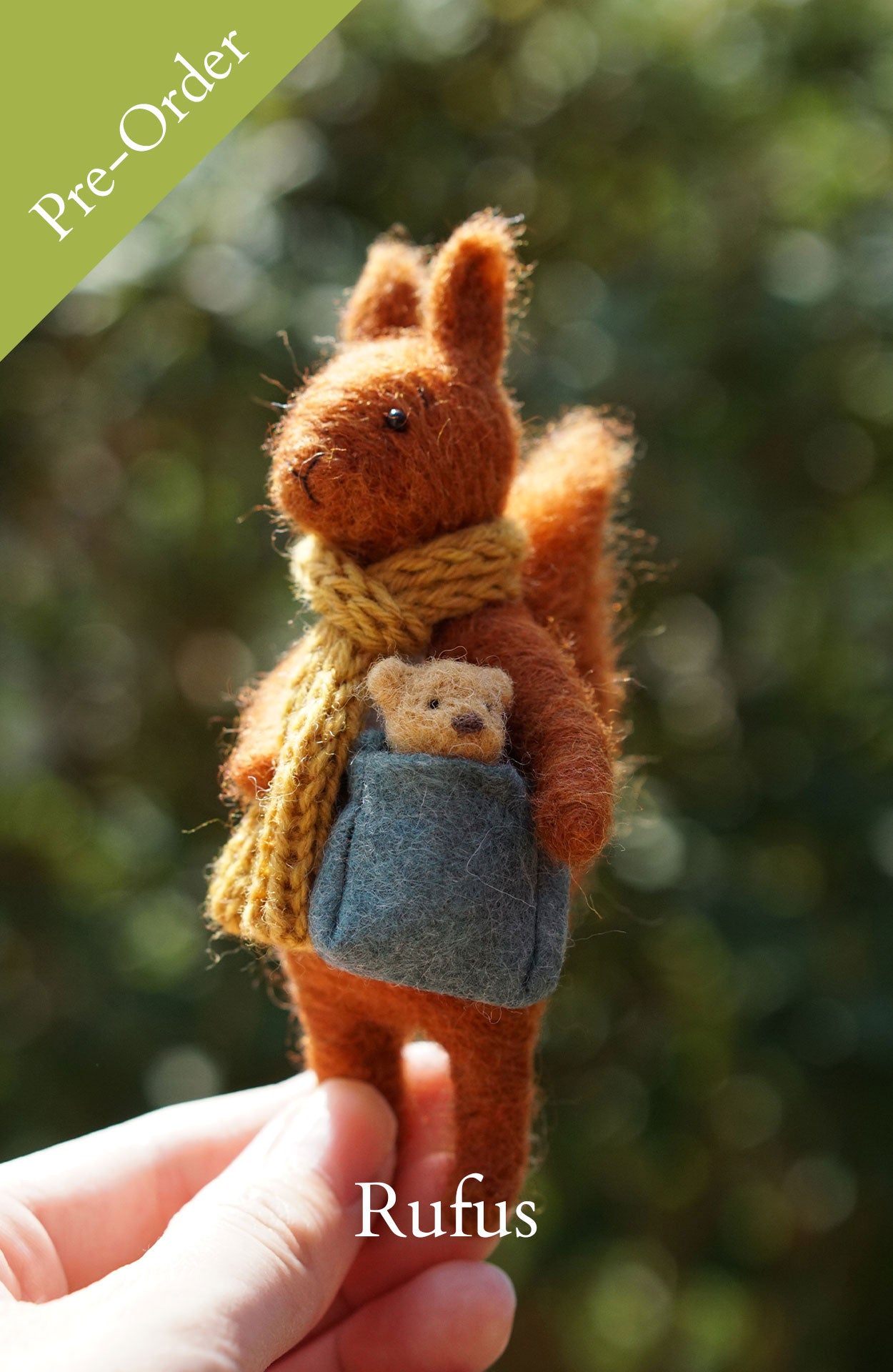 Pre-Order: Needle Felted Red Squirrels