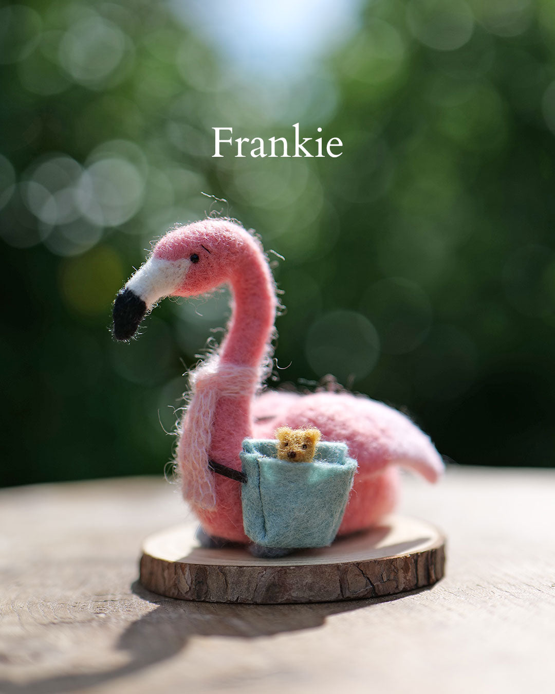 Needle Felted Flamingos