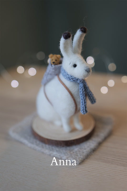 Needle Felted Arctic Hare