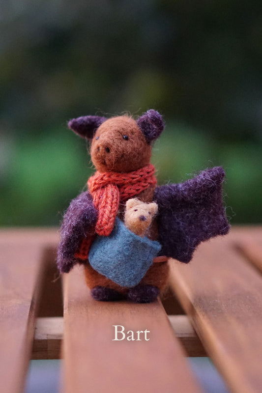 Needle Felted Bats