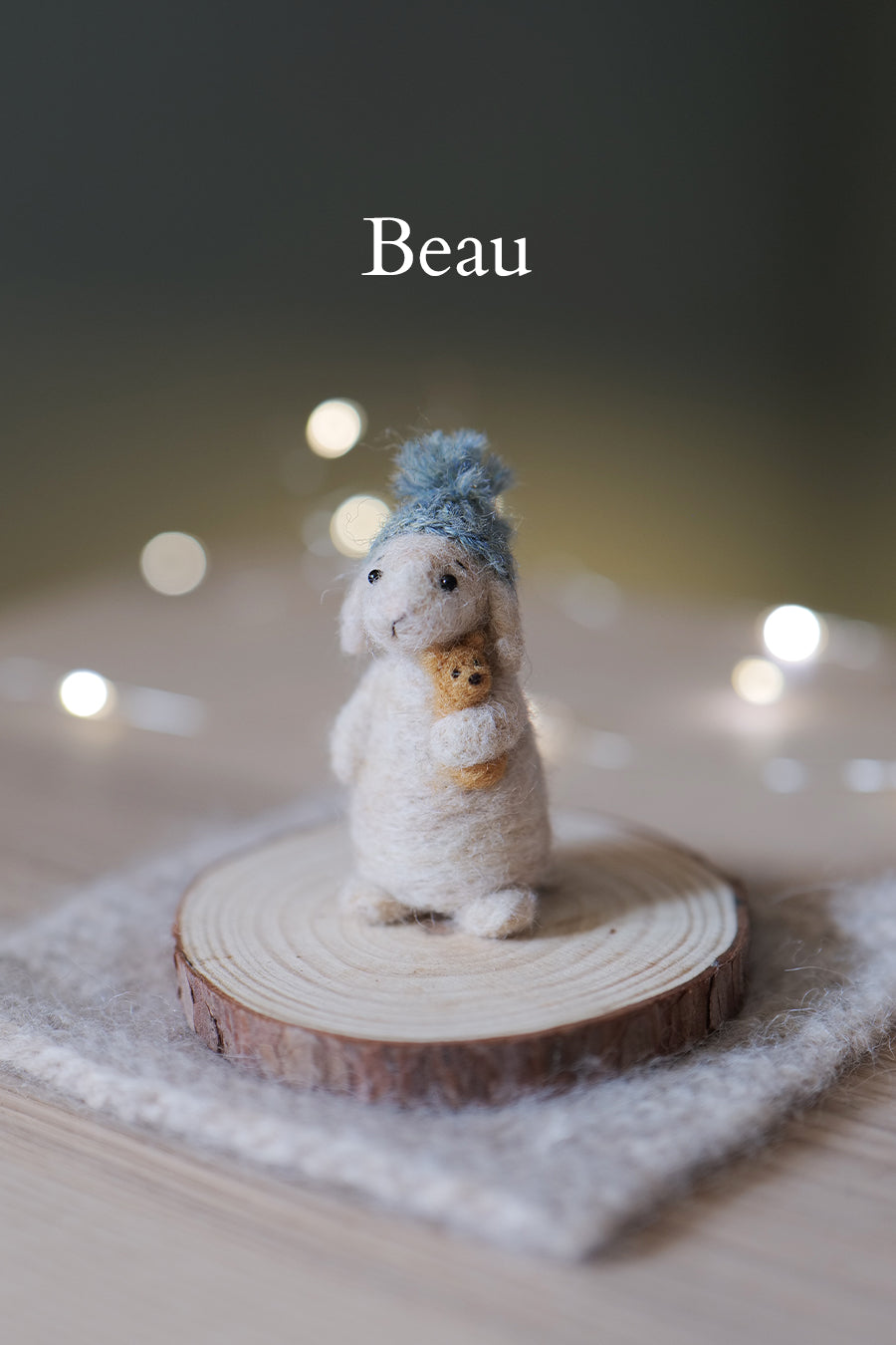 Needle Felted Miniature Lop Eared Bunnies