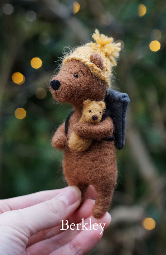 Needle Felted Bears - Brown Bears