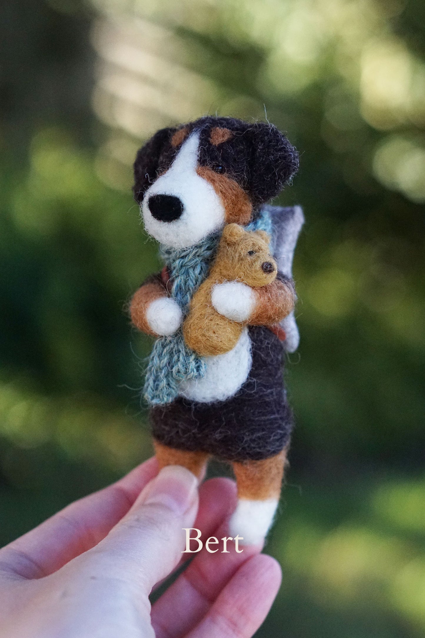 Needle Felted Dogs - Bernese Mountain Dogs