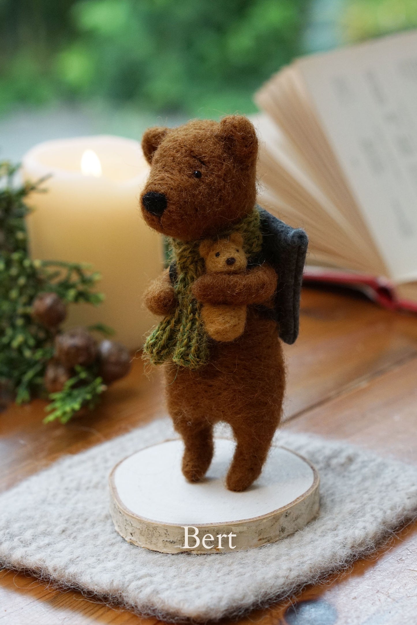 Needle Felted Bears - Chestnut Bears
