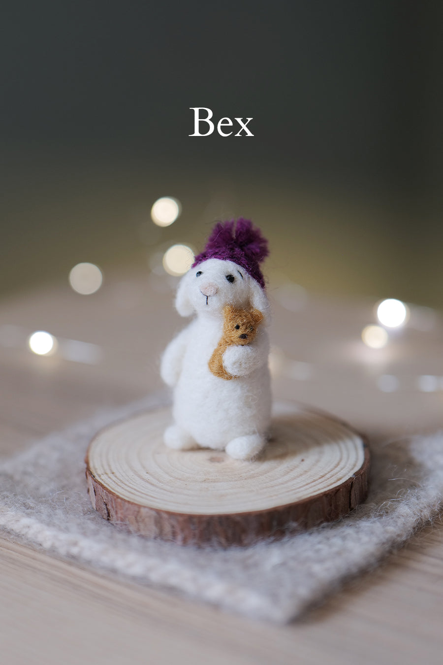 Needle Felted Miniature Lop Eared Bunnies