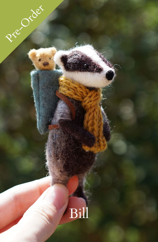 Pre-Order: Needle Felted Badgers