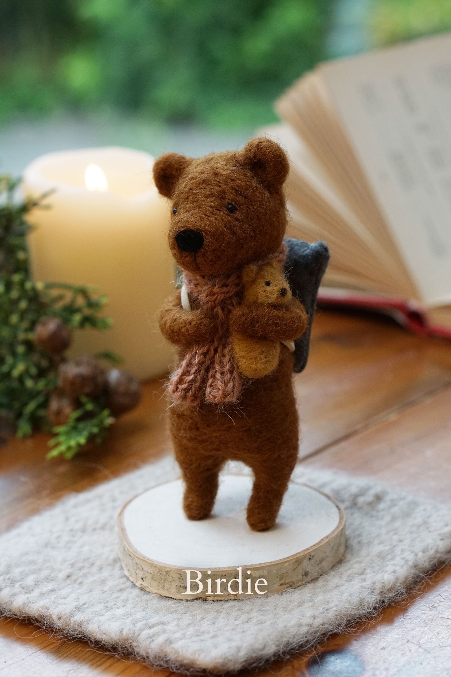 Needle Felted Bears - Chestnut Bears