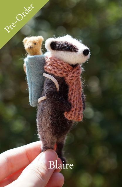 Pre-Order: Needle Felted Badgers