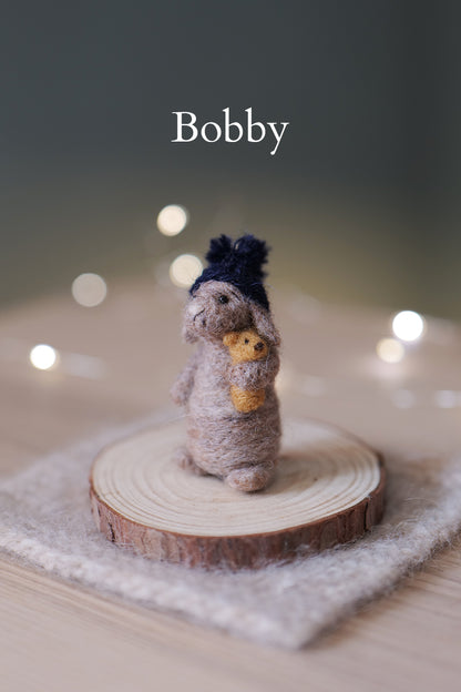 Needle Felted Miniature Lop Eared Bunnies