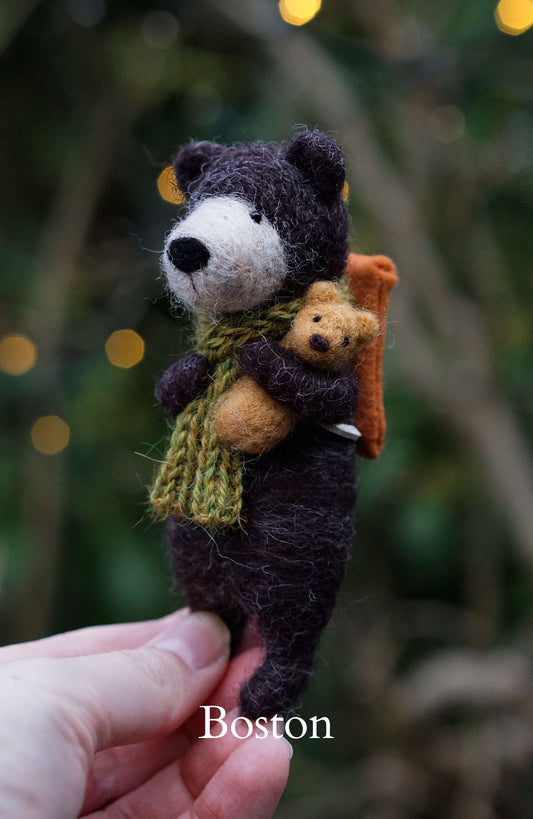 Needle Felted Bears - Black Bears