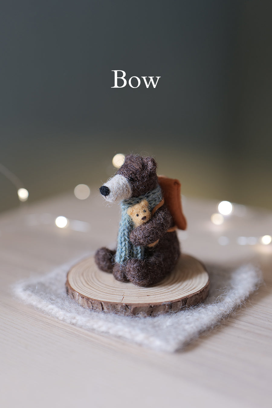 Needle Felted Sitting Bears
