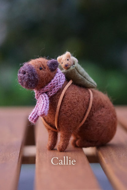 Needle Felted Capybaras
