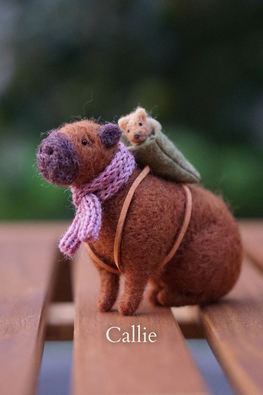 Needle Felted Capybaras