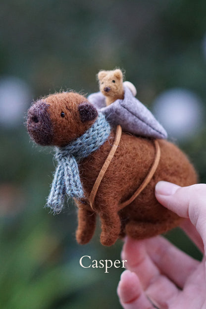 Needle Felted Capybaras