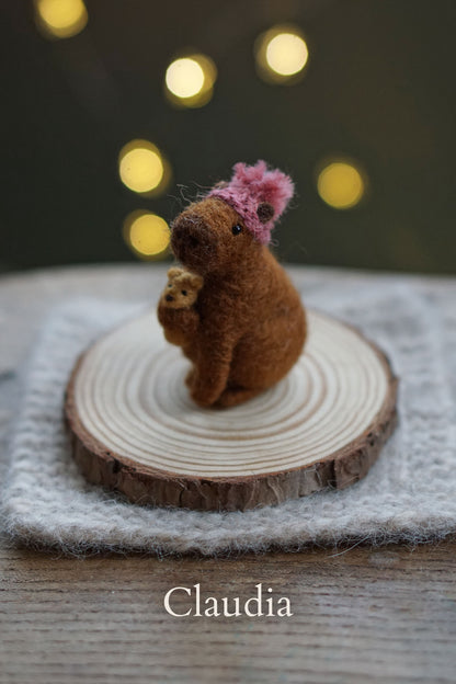 Needle Felted Miniature Capybaras
