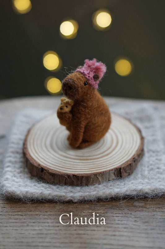 Needle Felted Miniature Capybaras