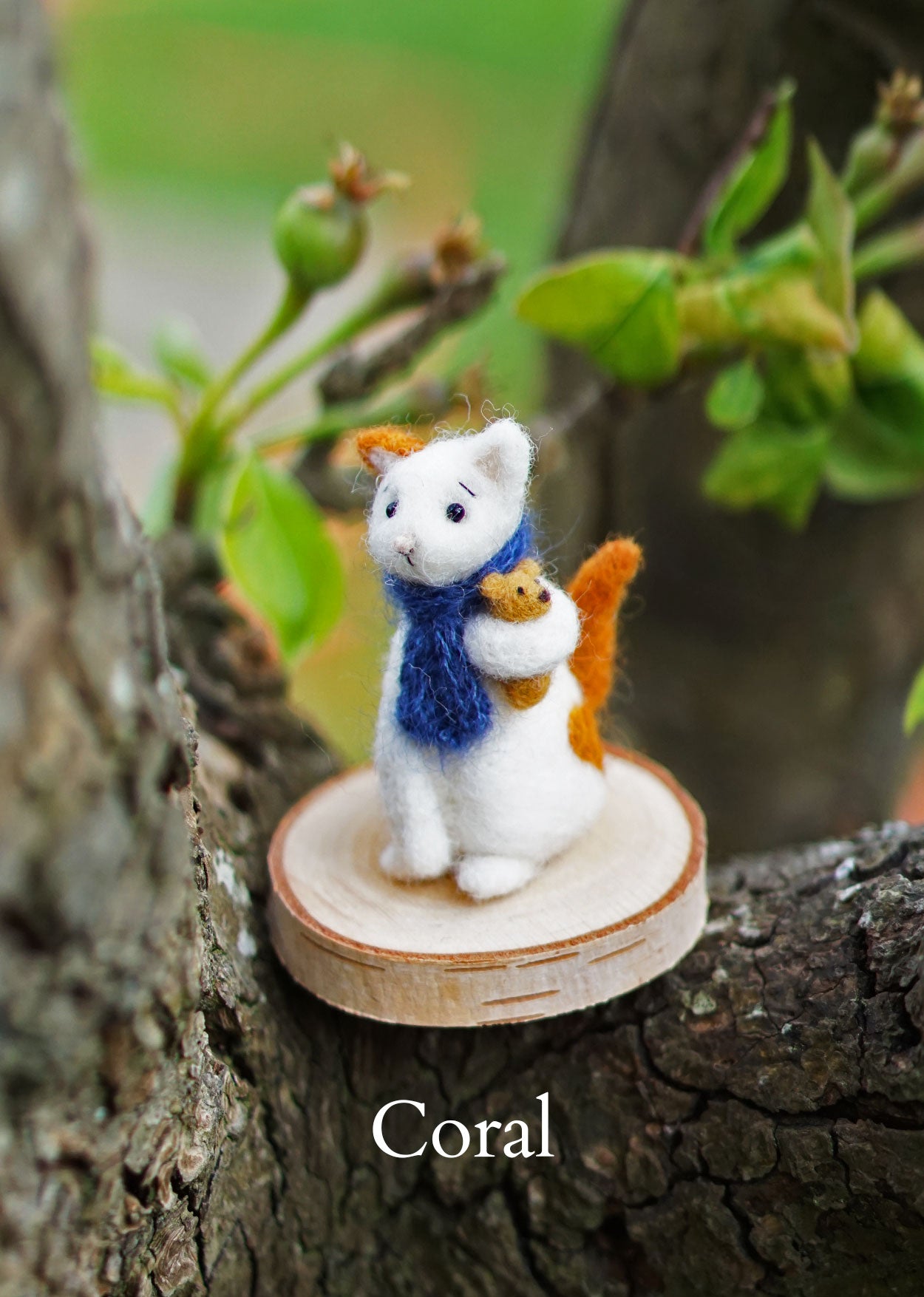 Needle Felted Miniature Cat
