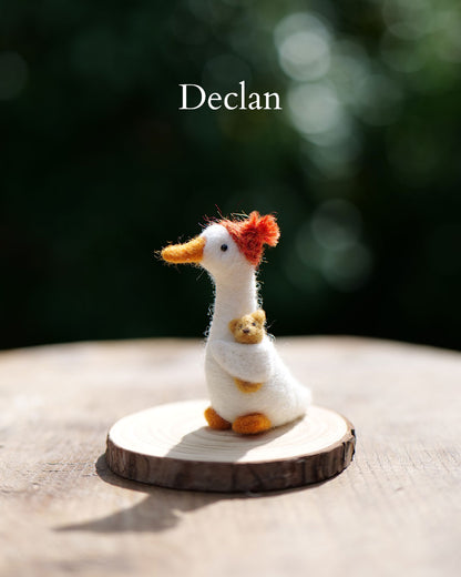 Needle Felted Mini Runner Ducks