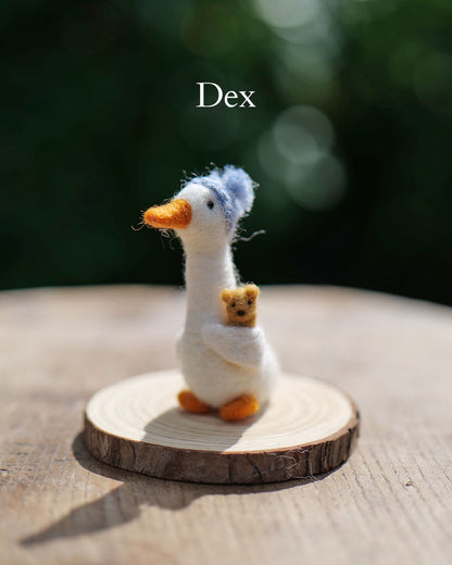 Needle Felted Mini Runner Ducks