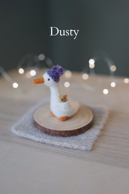 Needle Felted Mini Runner Ducks