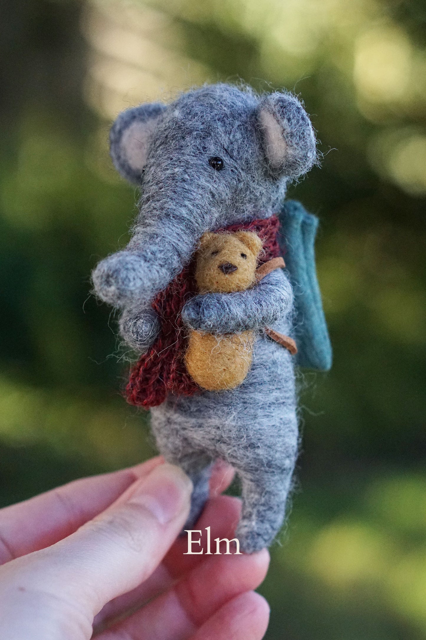 Needle Felted Elephants