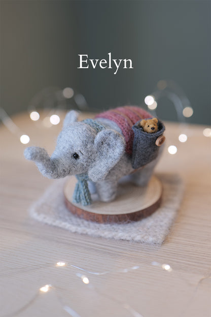 Needle Felted Elephants