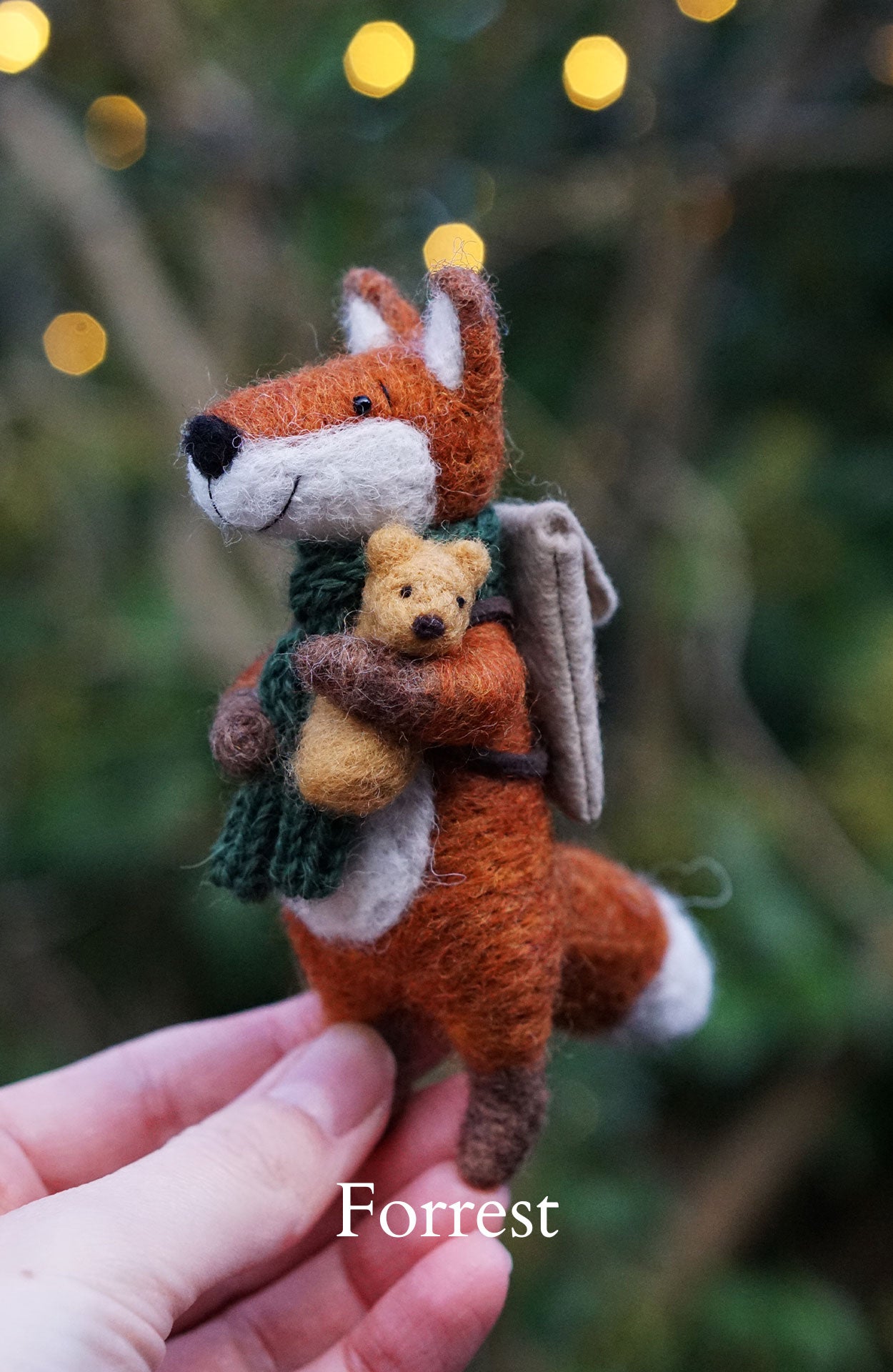 Needle Felted Foxes