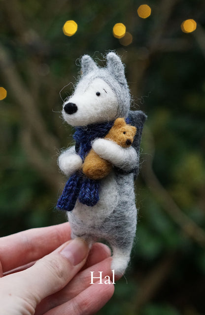 Needle Felted Dogs - Huskies