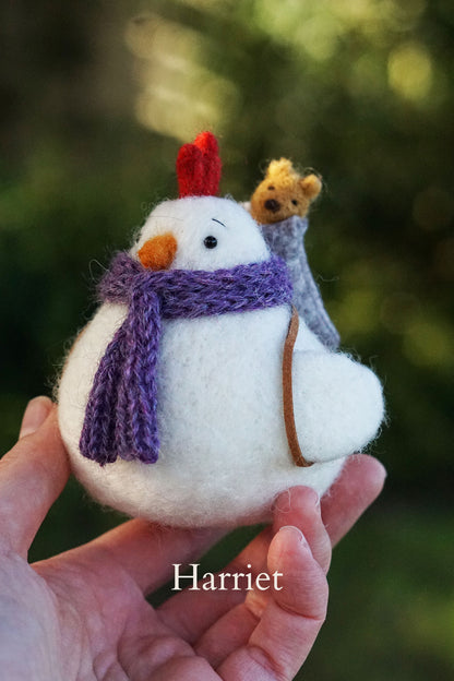 Needle Felted Hens