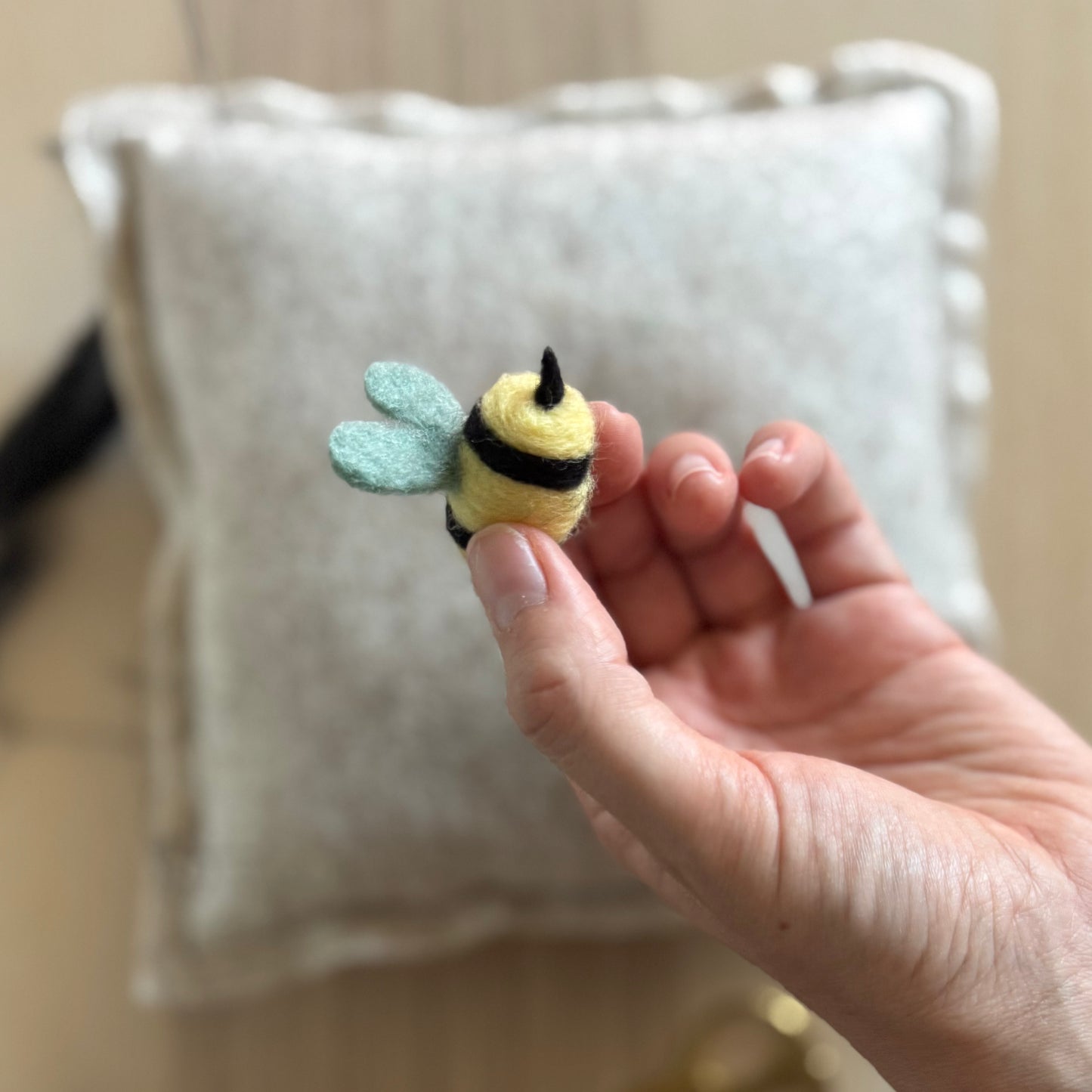 Learn to Needle Felt: Betty the Bee PDF Tutorial (Beginner Friendly)