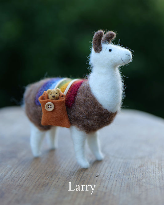 Needle Felted Llamas