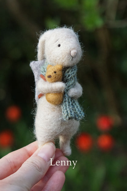 Needle Felted Lop Eared Bunnies