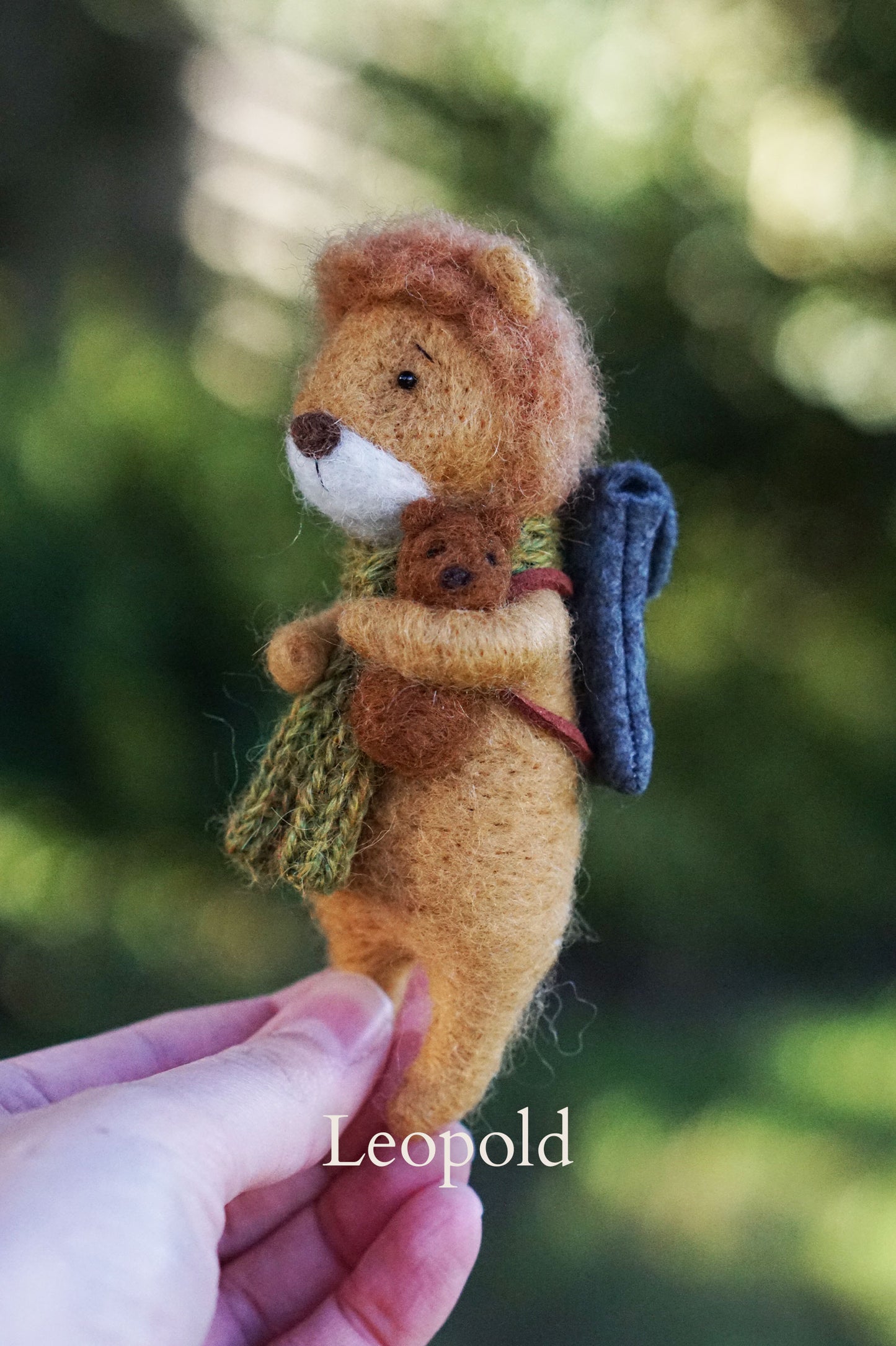 Needle Felted Lions