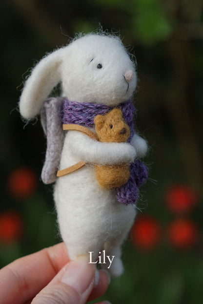 Needle Felted Lop Eared Bunnies