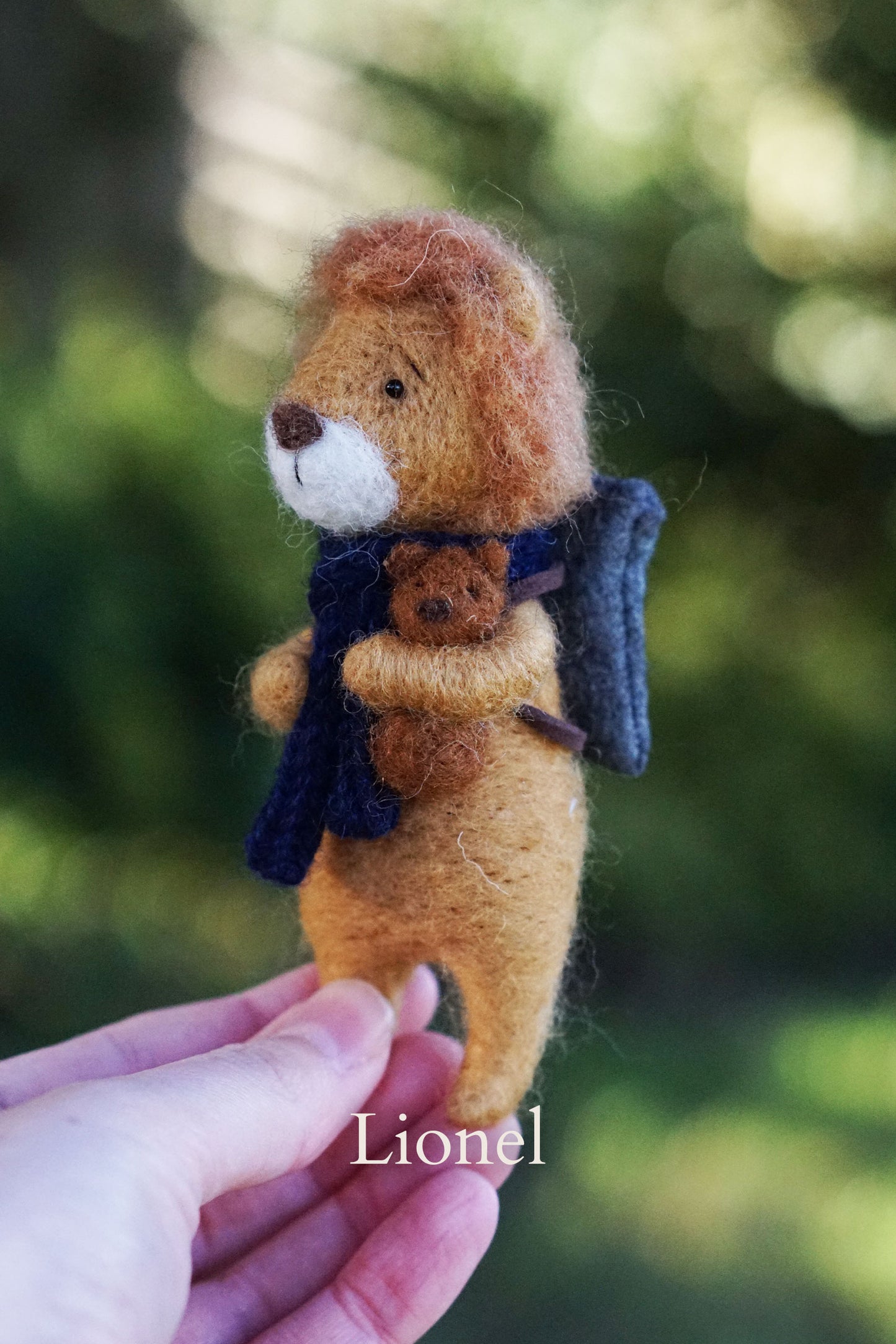 Needle Felted Lions