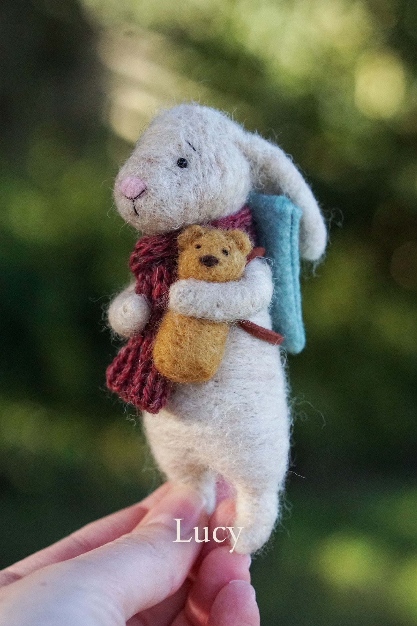 Needle Felted Lop Eared Bunnies