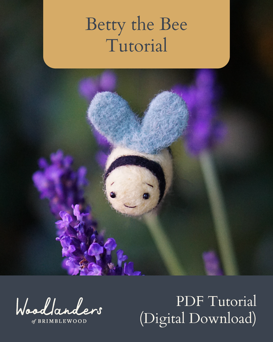Learn to Needle Felt: Betty the Bee PDF Tutorial (Beginner Friendly)