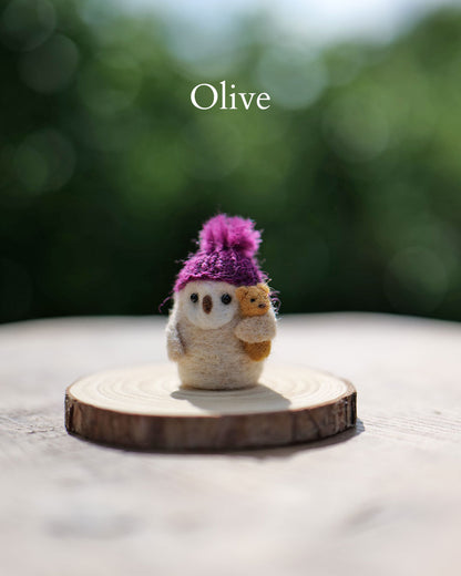 Needle Felted Mini Owl