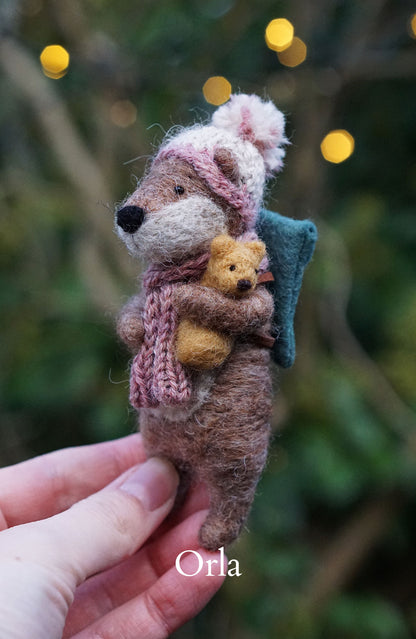 Needle Felted Otters