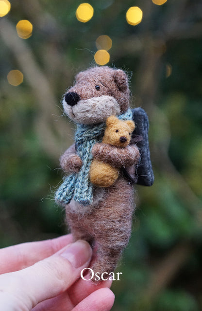 Needle Felted Otters