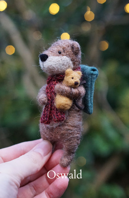 Needle Felted Otters