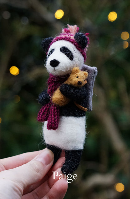 Needle Felted Pandas