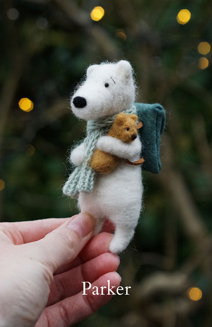 Needle Felted Polar Bears